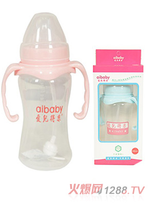 愛(ài)兒得樂(lè)280ml寬口PP帶柄自動(dòng)奶瓶