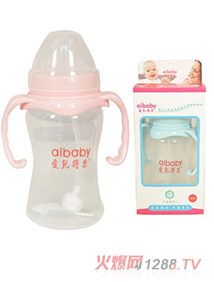愛(ài)兒得樂(lè)250ml寬口PP帶柄自動(dòng)奶瓶