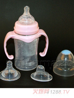 品尚標準口徑弧形硅膠奶瓶120ml