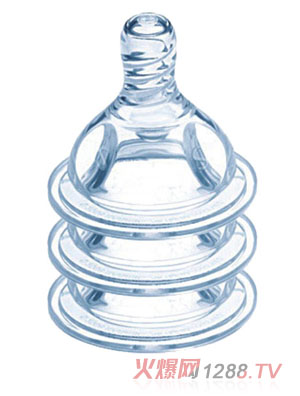 好可愛(ài)寬口3個(gè)裝自然母乳實(shí)感奶嘴