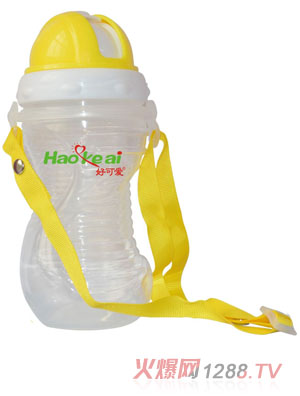 好可愛(ài)S形兒童吊帶水壺