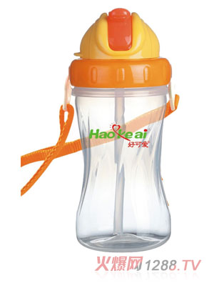 好可愛(ài)葫蘆形兒童吊帶水壺