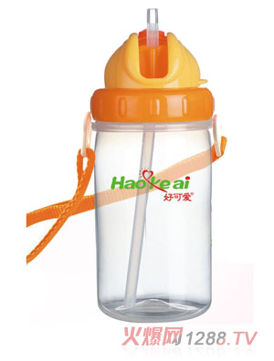 好可愛(ài)直身兒童吊帶水壺