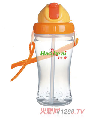 好可愛(ài)錐形兒童吊帶水壺