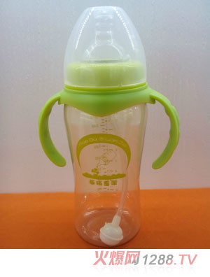 苗哺專(zhuān)家10安寬口弧形雙耳PPSU高級(jí)奶瓶