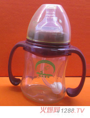 苗哺專(zhuān)家6安寬口雙耳高級(jí)納米抗菌奶瓶