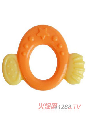 安心貝比魚(yú)形磨牙器橙色