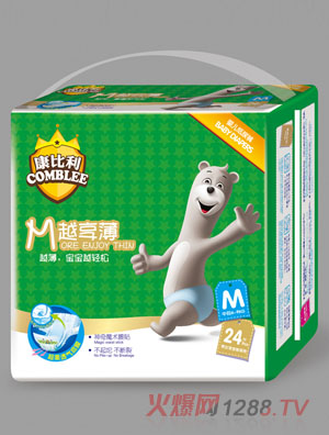 康比利M越享薄yinge紙尿褲M碼24片