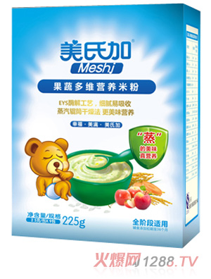 美氏加果蔬多維營養(yǎng)米粉225g