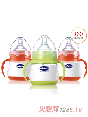 積高寬口徑感溫PP奶瓶150ml