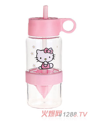 貝樂(lè)嘉粉色時(shí)尚卡通學(xué)飲杯