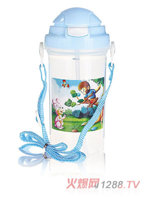 貝樂嘉藍色卡通水壺