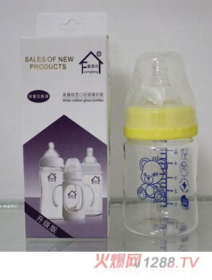 富嬰坊高硼硅寬口150mL玻璃奶瓶