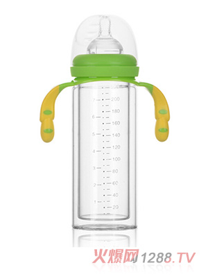 愛弗圖西220ML雙層玻璃保溫隔熱奶瓶