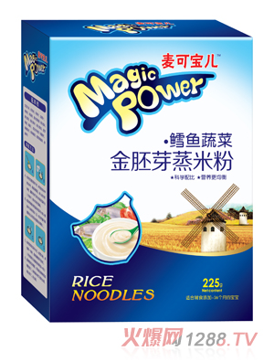 麥可寶兒鱈魚(yú)蔬菜金胚芽蒸米粉盒裝