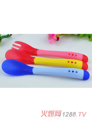 聰貝嬰兒感溫叉勺組