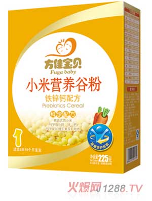 方佳寶貝1段小米鐵鋅鈣配方谷粉