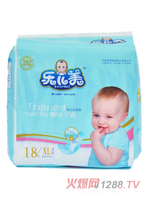 樂兒美瞬吸干爽yinge紙尿褲XL碼18片