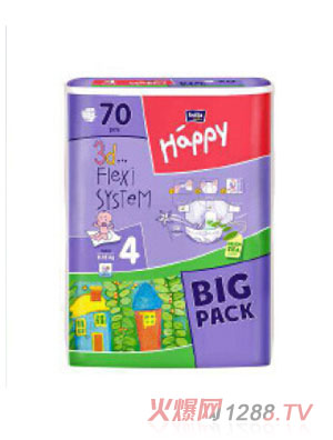 貝拉寶貝嬰幼兒紙尿褲4號70片