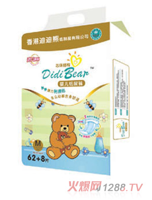 迪迪熊紙尿褲M62+8