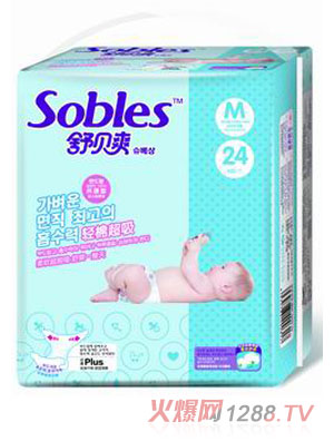 舒貝爽輕棉超吸紙尿褲中M24