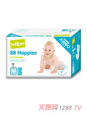 柔愛華納貝貝國(guó)際版紙尿褲(彩箱)M碼44片