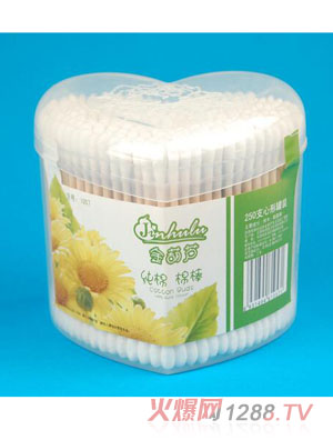 金葫蘆木軸棉簽250支心形