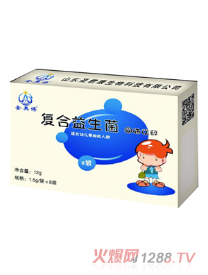 金奧博兒童復合益生菌8袋