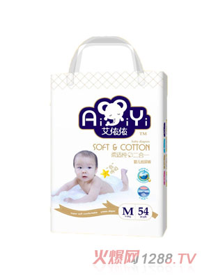 艾依依經(jīng)典超薄紙尿褲M54片