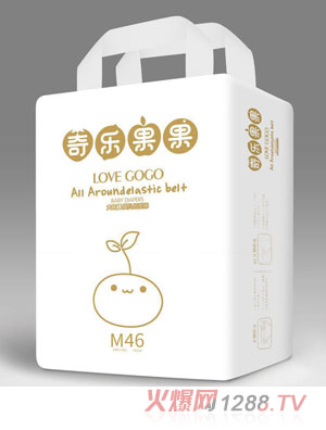 奇樂果果大環(huán)腰嬰兒紙尿褲M碼46片