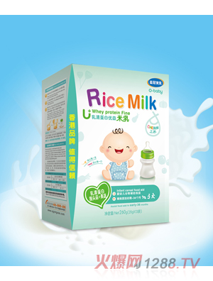 益冠寶貝嬰幼兒乳清蛋白優(yōu)益米乳猴頭菇+果蔬260克盒裝