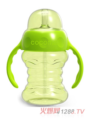 可可萌波紋吸管學飲杯