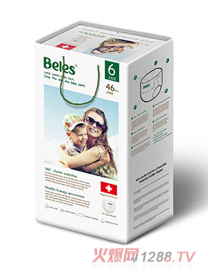 貝瑞舒紙尿褲6size(46片）