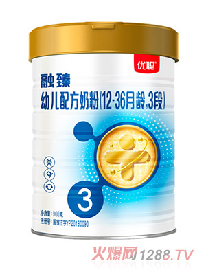 圣元優(yōu)聰融臻幼兒配方奶粉（12-36月齡，3段）900g