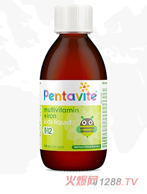 Pentavite自然唯他復合維生素+鐵兒童口服液200ml