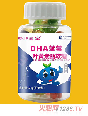 拾玥蘊寶DHA藍莓葉黃素酯軟糖