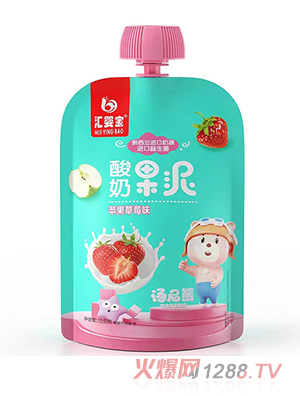 匯嬰寶酸奶果泥-蘋果草莓味
