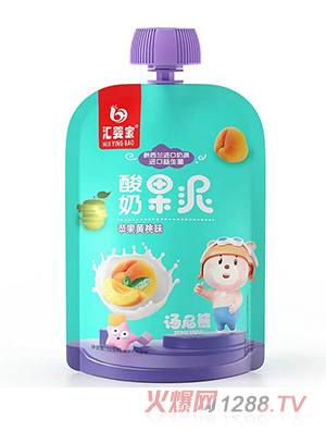 匯嬰寶酸奶果泥-蘋果黃桃味