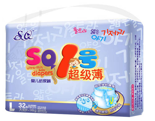 SQ1號超級薄嬰兒紙尿褲L碼32片