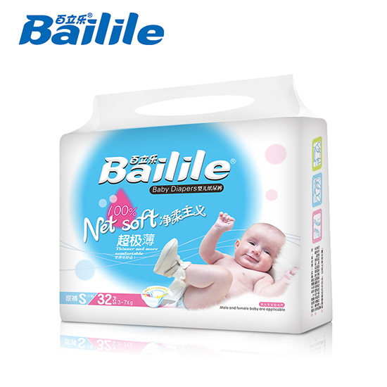 百立樂凈柔主義超極薄紙尿褲S碼32片
