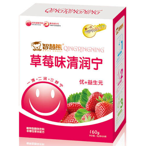 智慧熊草莓味清潤寧